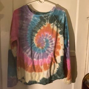 Women’s long slv shirt TieDye No Boundaries size L